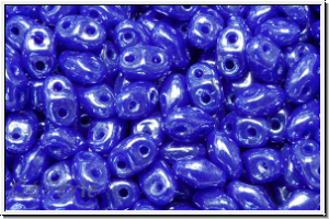 MiniDuo Beads, MATUBO, 2,5x4mm, blue, op., luster, 5g