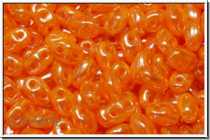 MiniDuo Beads, MATUBO, 2,5x4mm, orange, opal, luster, 5g