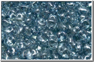 MiniDuo Beads, MATUBO, 2,5x4mm, crystal, trans., montana luster, 5g