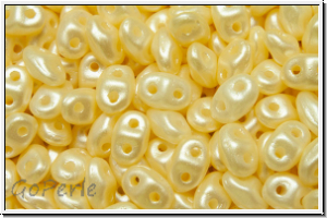 MiniDuo Beads, MATUBO, 2,5x4mm, white, alabaster, cream pastel, 5g