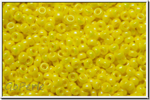 RR-15-0472, MIYUKI Rocailles, 15/0, yellow, op., AB, 5g