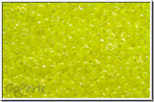 RR-15-1119, MIYUKI Rocailles, 15/0, crystal, trans., luminous limeade-ld., 5g