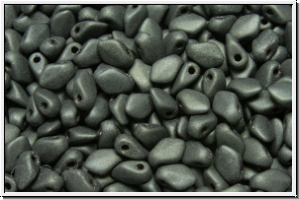 Gekko-Beads, 3x5mm, hematite, met., matte, 50 Stk.