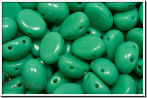 Candy-Beads, oval, PRECIOSA, 6x8mm, turquoise, op., 20 Stk.