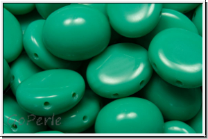 Candy-Beads, oval, PRECIOSA, 10x12mm, turquoise, op., 10 Stk.