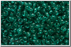 PR-11-60210, PRECIOSA Rocailles, 11/0, teal, lt., trans., 20g