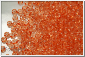 PR-11-01184, PRECIOSA Rocailles, 11/0, crystal, trans., papaya (dyed), 20g