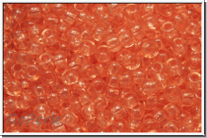 PR-11-01184, PRECIOSA Rocailles, 11/0, crystal, trans., papaya (dyed), 20g