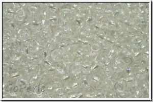 PR-11-58205, PRECIOSA Rocailles, 11/0, crystal, trans., AB, 20g