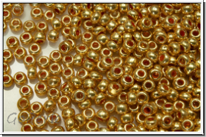 PR-11-68388, PRECIOSA Rocailles, 11/0, gold, galv., met., 20g