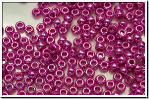 PR-11-18377, PRECIOSA Rocailles, 11/0, hot pink, galv., met., 20g