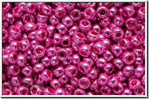 PR-11-18377, PRECIOSA Rocailles, 11/0, hot pink, galv., met., 20g