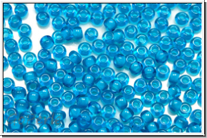 PR-11-65156, PRECIOSA Rocailles, 11/0, blue zirkon, trans., white-ld., 20g