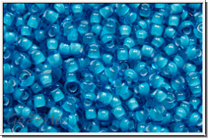 PR-11-65156, PRECIOSA Rocailles, 11/0, blue zirkon, trans., white-ld., 20g