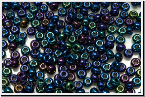 PR-11-59135, PRECIOSA Rocailles, 11/0, blue, met., iris., 20g