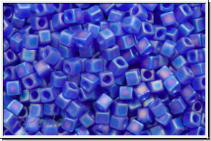 SBS-18-0151fr, MIYUKI Squares, 1,8mm, cobalt, trans., matte, AB, 5g