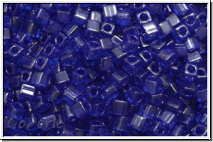 SBS-18-0151, MIYUKI Squares, 1,8mm, cobalt, trans., 5g