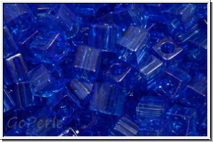 SB-04-0150, MIYUKI Squares, 4mm, sapphire, trans., 15g