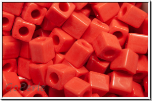 SB-04-0407, MIYUKI Squares, 4mm, red, op., 15g