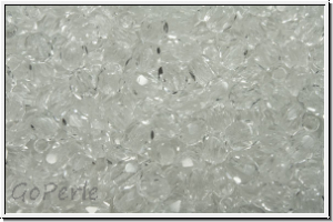 Bhm. Glasschliffperle, PRECIOSA, feuerpol., 3mm, crystal, trans., 50 Stk.