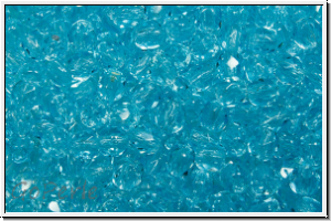 Bhm. Glasschliffperle, PRECIOSA, feuerpol., 3mm, aqua, trans., 50 Stk.