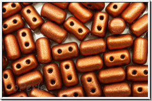 RUL-00030-01750, Rulla Beads, 3x5mm, copper, dk., metallic, satin, 100 Stk. (ca. 11 g)