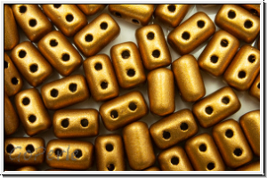 RUL-00030-01740, Rulla Beads, 3x5mm, brass gold, metallic, satin, 100 Stk. (ca. 11 g)