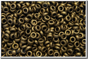 MSP-2006, MIYUKI Spacers, 2,2x1mm, bronze, dk., met., matte, 5g