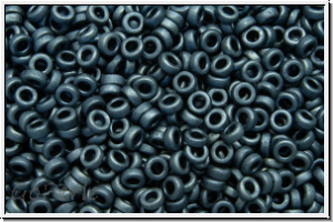 MSP-2001, MIYUKI Spacers, 2,2x1mm, hematite, met., matte, 5g