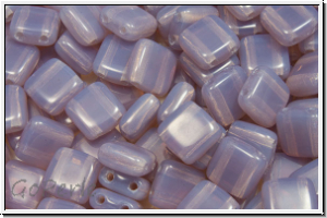 TILE-Beads, 6x6mm, amethyst, lt., opal, 25 Stk.