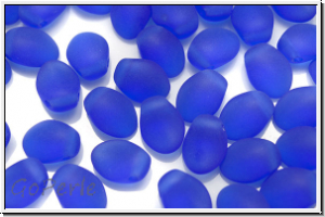 TP-30040-84110, Tulip Petals, 6x8mm, cobalt, trans., matte, 25 Stk.