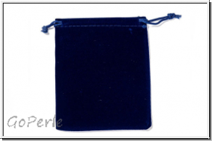 Samtbeutel, 10x12mm, royal blue, 1 Stk.