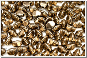 PB-23980-90125, Pinch Beads, 5x3mm, bronze, metallic, 65 Stk.