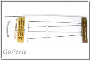 Collapsible Eye Needles, 12,7 cm, heavy, 0,51 mm, Briefchen mit 4 Stk.