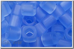 TC-04-0013f, TOHO Cubes, 4mm, sapphire, lt., trans., matte, 10g