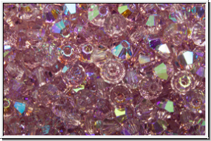 Preciosa Bicone, 3mm, amethyst, lt. trans., AB, 50 Stk.