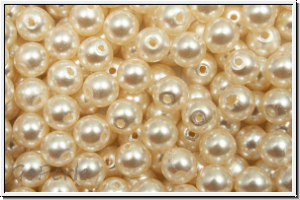 PRECIOSA Round Pearls MAXIMA, 4mm, creamrose, lt. - pearl effect, 25 Stk.