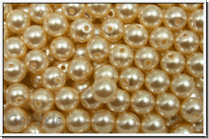 PRECIOSA Round Pearls MAXIMA, 4mm, creamrose - pearl effect, 25 Stk.