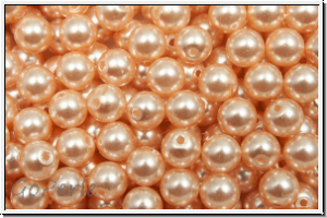 PRECIOSA Round Pearls MAXIMA, 4mm, peach - pearl effect, 25 Stk.