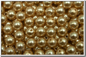 PRECIOSA Round Pearls MAXIMA, 4mm, gold - pearl effect, 25 Stk.