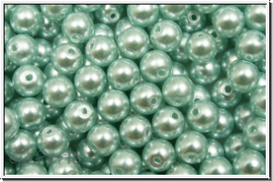 PRECIOSA Round Pearls MAXIMA, 4mm, blue, lt. - pearl effect, 25 Stk.