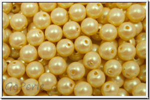 PRECIOSA Round Pearls MAXIMA, 4mm, yellow - pearlescent, 25 Stk.