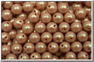 PRECIOSA Round Pearls MAXIMA, 4mm, pink - pearlescent, 25 Stk.