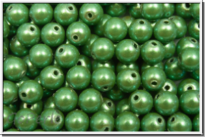 PRECIOSA Round Pearls MAXIMA, 4mm, green - pearlescent, 25 Stk.