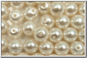 PRECIOSA Round Pearls MAXIMA, 6mm, white - pearl effect, 10 Stk.