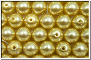 PRECIOSA Round Pearls MAXIMA, 6mm, vanilla - pearl effect, 10 Stk.