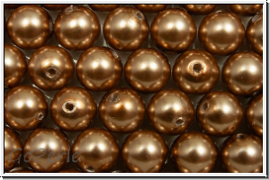 PRECIOSA Round Pearls MAXIMA, 6mm, bronze - pearl effect, 10 Stk.