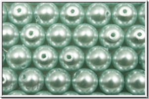 PRECIOSA Round Pearls MAXIMA, 6mm, blue, lt. - pearl effect, 10 Stk.