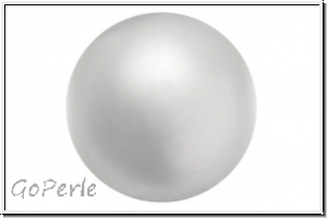 PRECIOSA Round Pearls MAXIMA, 6mm, grey, lt. - pearl effect, 10 Stk.