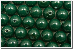 PRECIOSA Round Pearls MAXIMA, 6mm, malachite - crystal, 10 Stk.